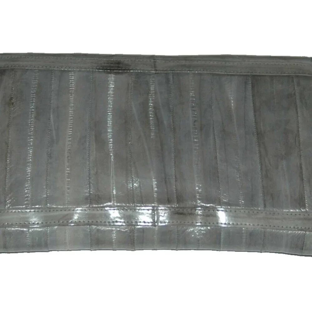Genuine Eel Skin Clutch Wallet Slim 10x6 Vintage